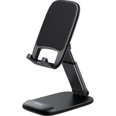 Techpick Foldable Phone Stand Smartphone Stand, Universal, for Most Devices, Black