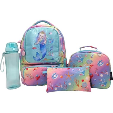 Atrium Classic Mermaid 4-in-1 Value Set Backpack with Accessory, Purple
