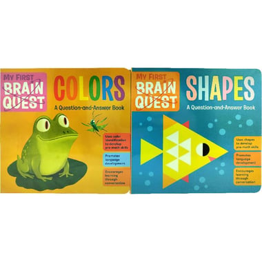 My First Brain Quest: Colors;Shapes (2 Book Set) - A Questionand Answer Book