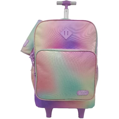 Roco Water Colors Blended Trolley Bag with Accessory, for 15.6" (Device), Pink/Yellow/Purple
