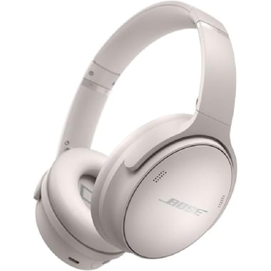 Bose QuietComfort Over-Ear Headphones, Active Noise Cancelling, Bluetooth/Wired (Optional), USB (Charging), Built-in Microphone, White Smoke