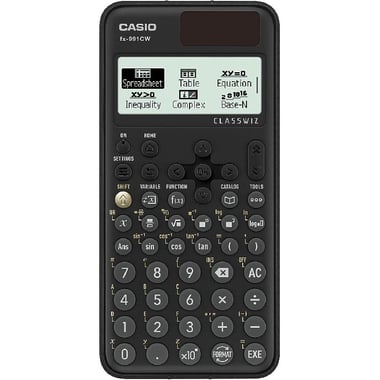 Casio fx-991CW Scientific Calculator, 10 + 2 (10 Mantissa + 2 Exponential) Digit, Full Dot Matrix, Black