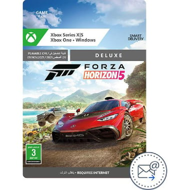 Digital Code, Forza Horizon 5 - Deluxe Edition, Xbox Series X/Xbox Series S/Xbox One/Windows 10 (Games), Racing, ESD (Delivery by Email)