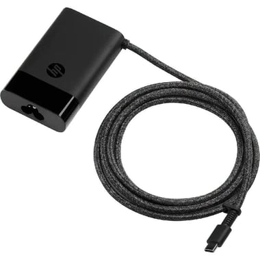 HP USB-C 65W Laptop Charger, 65 Watts, Single USB-C, Black