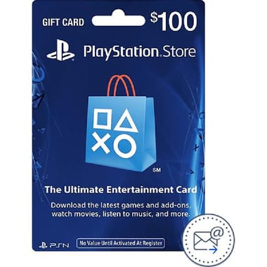 Sony 100$ PlayStation Store Payment and Recharge Card (Delivery by eMail), Digital Code (USA)