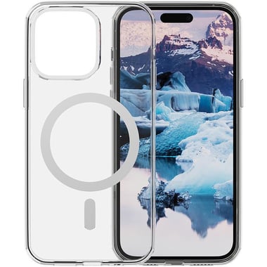 DBRAMANTE1928 Iceland Pro Back Cover Mobile Case with MagSafe, for iPhone 15 Pro Max, Clear