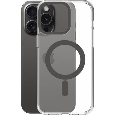 Xonda Back Cover Mobile Case with MagSafe, for iPhone 15 Pro Max, Transparent Black