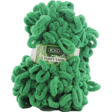 Roco Puffy Yarn, 100 Grams, Green