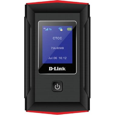 D-Link DWR-932M 4G Portable Router, up to 150 Mbps, up to 10 Devices, 2.4 GHz, Wireless N (802.11n), Black