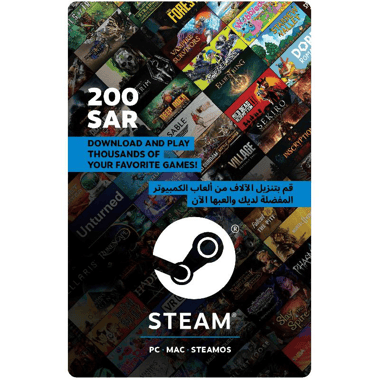 Steam SAR 200 Gift Card (Delivery by eMail), Digital Code (KSA)