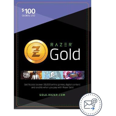 Razer Gold 100$ E-Voucher (Delivery by eMail), Digital Code (KSA)
