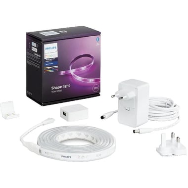Philips Hue Lightstrip Plus Base V4, 2 Meter, Wi-Fi, White