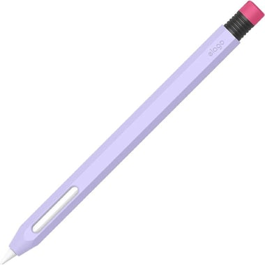 Elago Classic Pencil Case Tablet Stylus Accessory, Lavender Silicone Sleeve, for Apple Pencil 2nd Gen