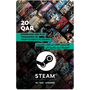 Steam QAR 20 Gift Card (Delivery by eMail), Digital Code (Regional)