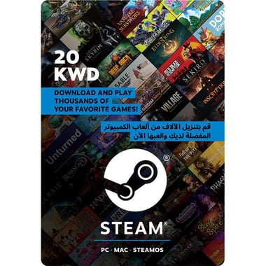Steam KWD 20 Gift Card (Delivery by eMail), Digital Code (KWD)