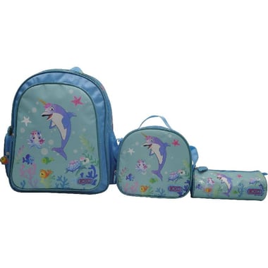 Roco Dolphin Unicorn 3-in-1 Backpack with Accessory, for 15.6" (Device), Green