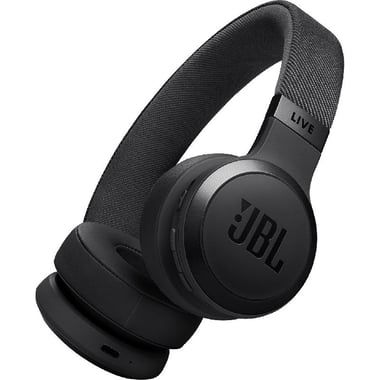 JBL Live 670NC On-Ear Headphones, Active Noise Cancelling, Bluetooth, USB (Charging), Built-in Microphone, Black