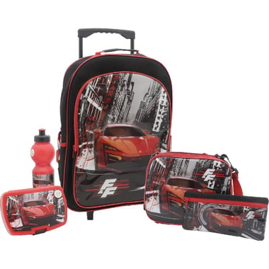 Universal Studios Fast & Furious 5-in-1 Value Set Trolley Bag with Accessory, Black