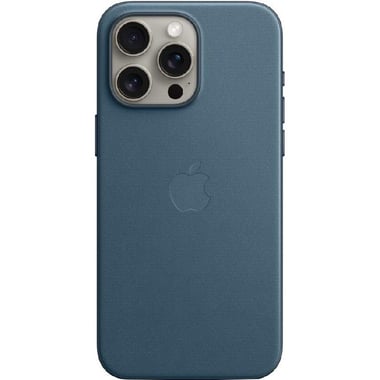 Apple FineWoven Back Cover Mobile Case with MagSafe, for iPhone 15 Pro Max, Pacific Blue