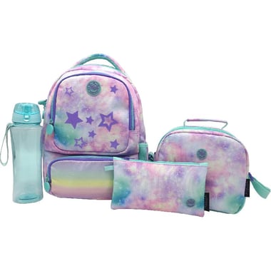 Atrium Classic Twinkle Stars 4-in-1 Value Set Backpack with Accessory, Purple