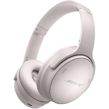 Bose QuietComfort Over-Ear Headphones, Active Noise Cancelling, Bluetooth, USB (Charging), Built-in Microphone, White Smoke