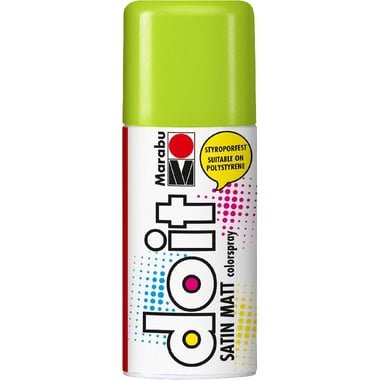 Marabu Do-it Satin Matt, Weatherproof Spray Paint, Lime, 150.00 ml ( 5.28 oz )
