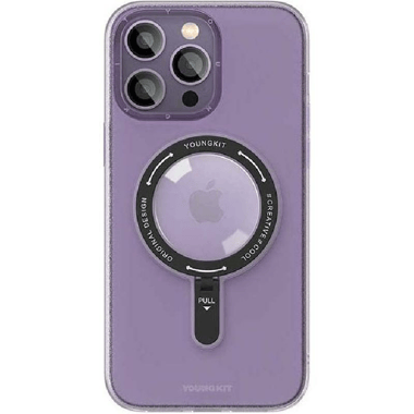 Youngkit Rock Back Cover Mobile Case, for iPhone 14 Pro, Purple