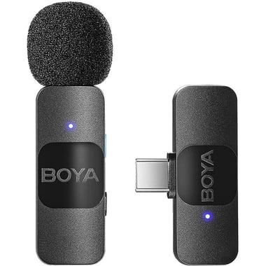 Boya BY-V10 Digital Microphone, for Smartphone with USB-C Port, Black