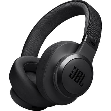 JBL Live 770NC Over-Ear Headphones, Adaptive Noise Cancelling, Bluetooth, USB (Charging), Built-in Microphone, Black