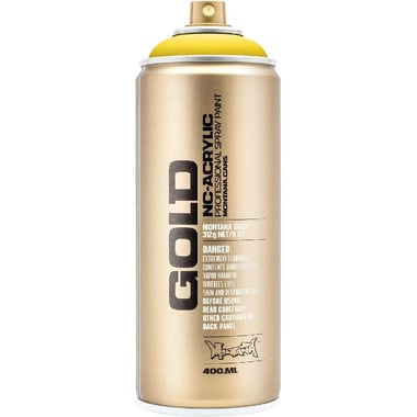 MONTANA-CANS Gold NC-Acrylic Spray Paint, Citrus, 400.00 ml ( 14.08 oz )