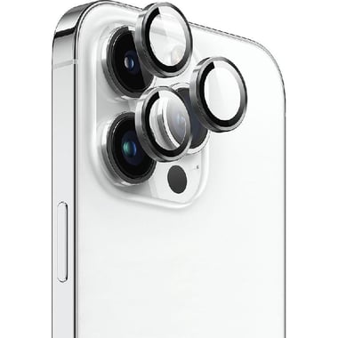 X-Doria Raptic Armour Camera Lens Protector (Individual Ring) Smartphone Camera Accessory, for iPhone 15 Pro/iPhone 15 Pro Max, Black
