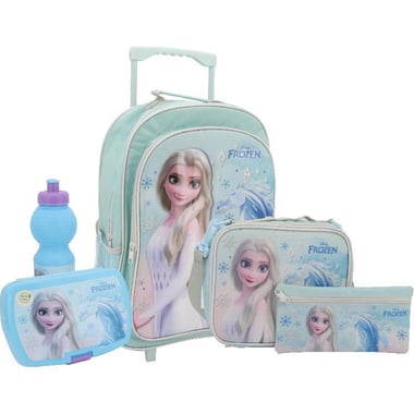 Disney Frozen 5-in-1 Value Set Trolley Bag with Accessory, Pink