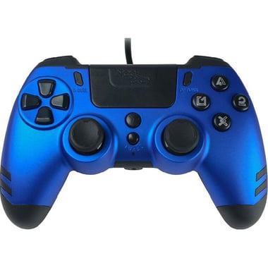 SteelPlay Slim Pack Controller, Wired, for PlayStation 4, Blue