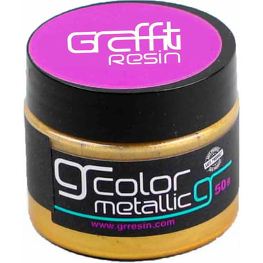 Graffiti Resin Opaque Pigment Concentrate, Plastic Bottle, Metallic Gold Pearl, 50.00 ml ( 1.76 oz ),