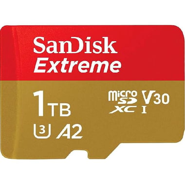 SanDisk MicroSDXC, 1 TB, Class 10: Max 190 Mbps Speed Performance