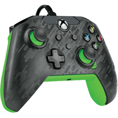 PDP Controller, Wired, for Xbox One/Xbox Series X/Xbox Series S, Neon Carbon