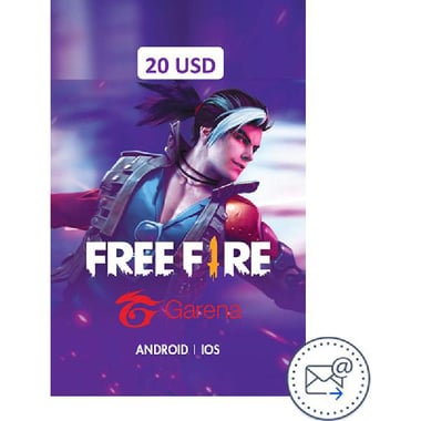 Garena Free Fire E-Voucher 20$ Game Payment and Recharge Card (Delivery by eMail), Digital Code (USA)
