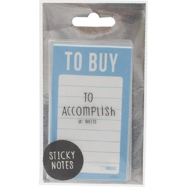 Roco Trendy Self Stick Notes, "To Buy" Note Pad, Pink
