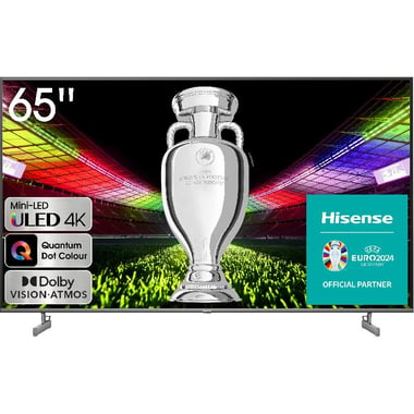 Hisense 65" Smart TV, 4K Mini-LED ULED, Mini LED, Black, 65U6K PRO