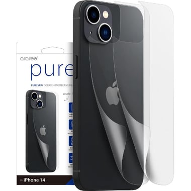 Araree Pure Skin Scratch Protection Film Smartphone Screen Protector, TPU Film for Device Rear Body (2 Pcs), for iPhone 14