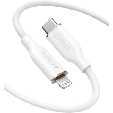 Anker PowerLine III Flow USB-C to Lightning Sync & Charge Cable, 1.80 m ( 5.91 ft ), White