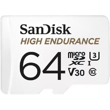 سان ديسك High Endurance بطاقة ذاكرة عالية السعة MicroSDXC، 64‎ GB،