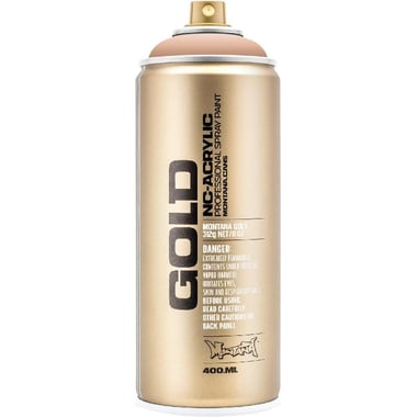 MONTANA-CANS Gold NC-Acrylic Spray Paint, Make-Up, 400.00 ml ( 14.08 oz )