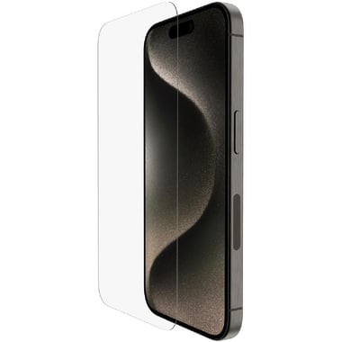 Belkin ScreenForce UltraGlass Smartphone Screen Protector, Ultra Slim (0.29mm), for iPhone 15 Pro