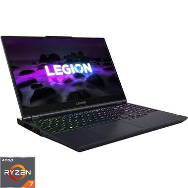 Lenovo Legion 5 15ACH6H Gaming Laptop, 15.6", AMD Ryzen 7, 16 GB RAM, 512 GB NVMe M.2 SSD, Windows 11 Home