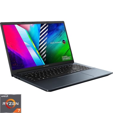 Asus Vivobook Pro 15 M3500QC Laptop, 15.6", AMD Ryzen 7, 16 GB RAM, 1 TB M.2 NVMe PCIe 3.0 SSD, Windows 11, NVIDIA GeForce 4 GB