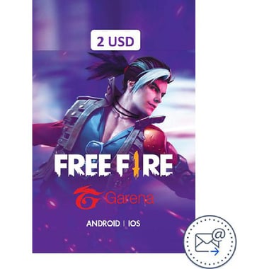 Garena Free Fire E-Voucher 2$ Game Payment and Recharge Card (Delivery by eMail), Digital Code (USA)