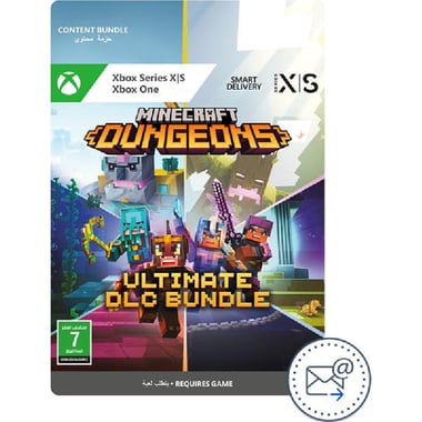 Digital Code, Minecraft Dungeons - Ultimate Edition, Xbox One/Xbox Series X (Games), Action & Adventure, DLC (Downloadable Content)