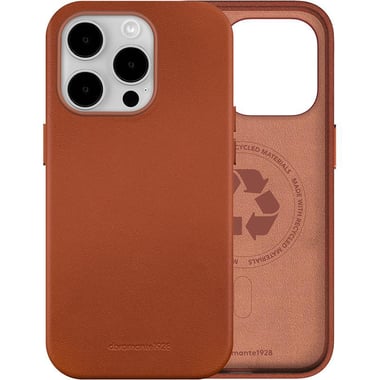 DBRAMANTE1928 Roskilde Back Cover Mobile Case with MagSafe, for iPhone 15 Pro Max, Tan