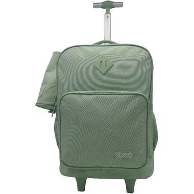 روكو حقيبة بعجلات مع ملحقات، مناسب لجهاز 15.6 بوصة، اخضر